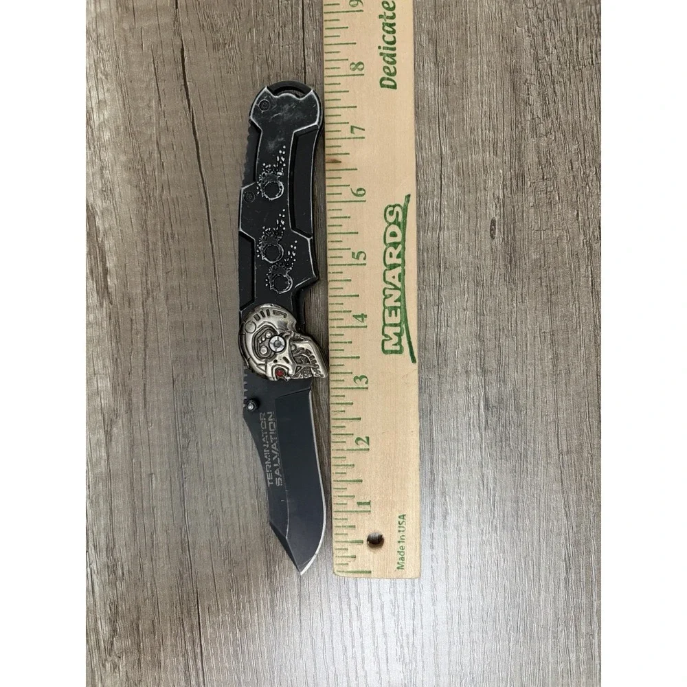 Terminator Salvation Knife Folding Pocket Schwarzenegger Movie Master Cutlery